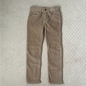 J. Crew Crewcuts Boys Corduroy Pants size 7 adjustable waist khaki